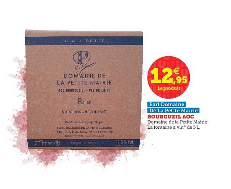 bourgueil aoc earl domaine de la petite mairie