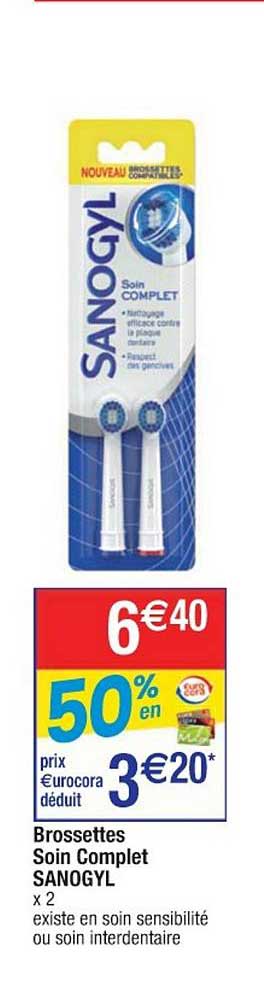 Brossettes Soin Complet Sanogyl