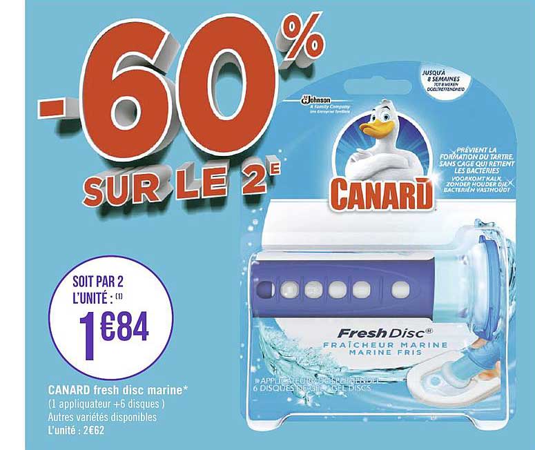 canard fresh disc marine -60% sur le 2e