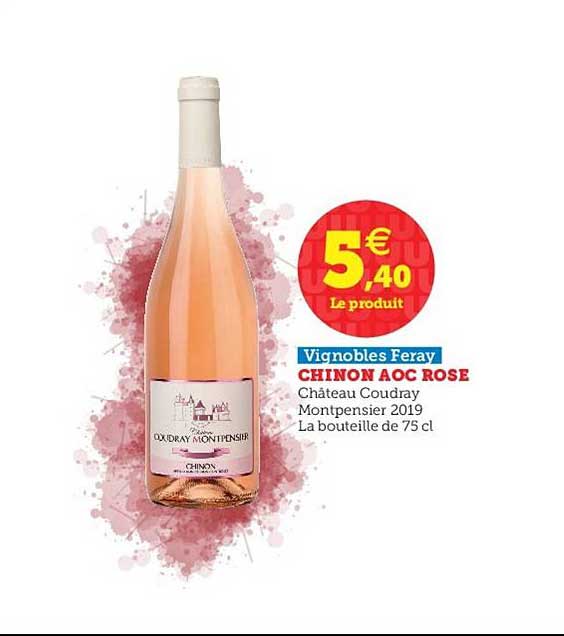 chinon aoc rose vignobles feray