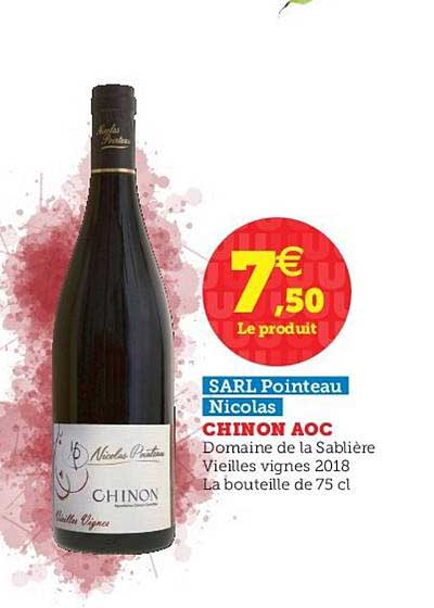 chinon aoc sarl pointeau nicolas