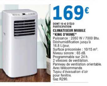 Climatiseur Mobile King D'home