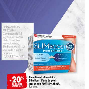 Complément alimentaire Slim Boost Perte de poids jour et nuit Forté Pharma