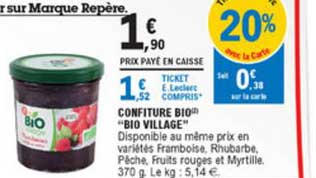 Confiture Bio Bio Village