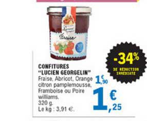 confitures lucien georgelin -34% de réduction immédiate
