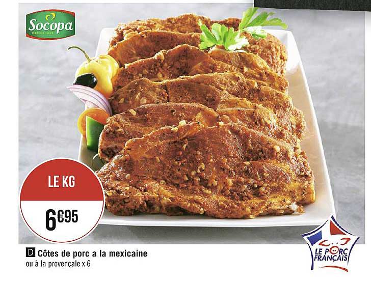 Côtes De Porc à La Mexicaine