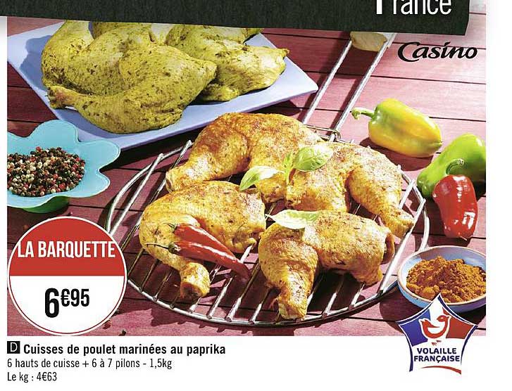 Cuisses De Poulet Marinées Au Paprika