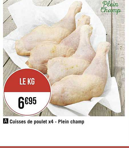 cuisses de poulet x4 plein champ
