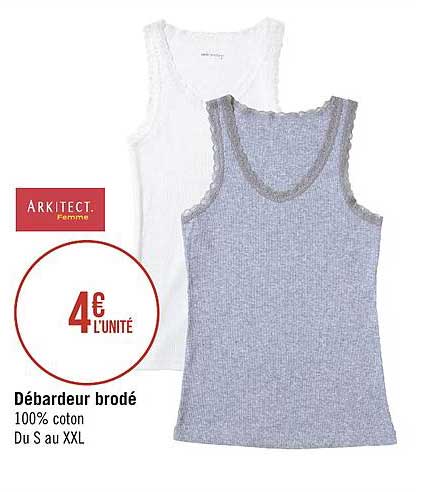 débardeur brodé arkitect femme