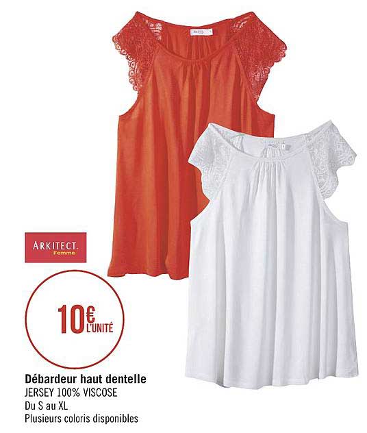 débardeur haut dentelle arkitect femme