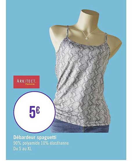 débardeur spaguetti arkitect femme