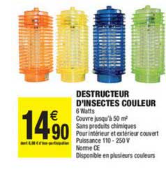 destructeur d'insectes couleur