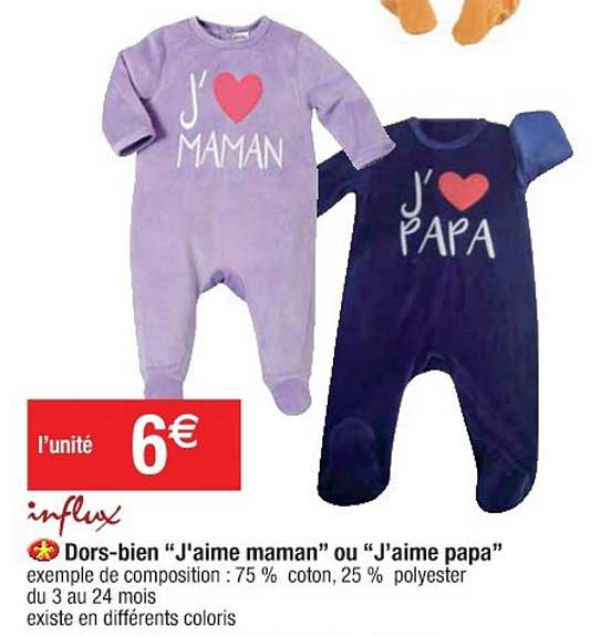 dors bien j'aime maman ou j'aime papa