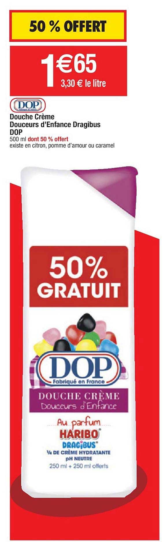 douche crème douceurs d'enfance dragibus dop