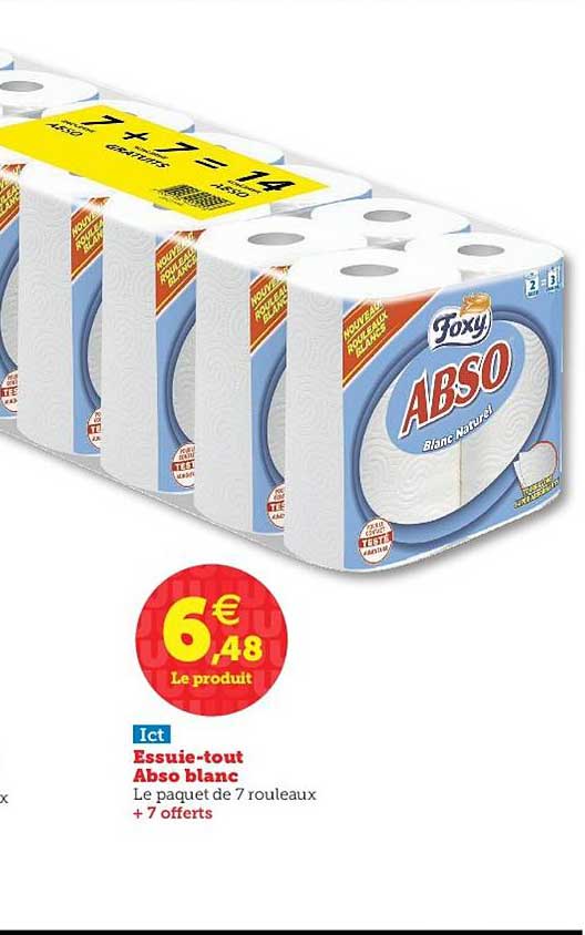 essuie tout abslo blanc ict