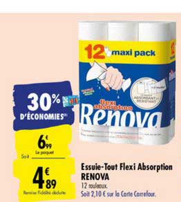 essuie tout flexi absorption renova