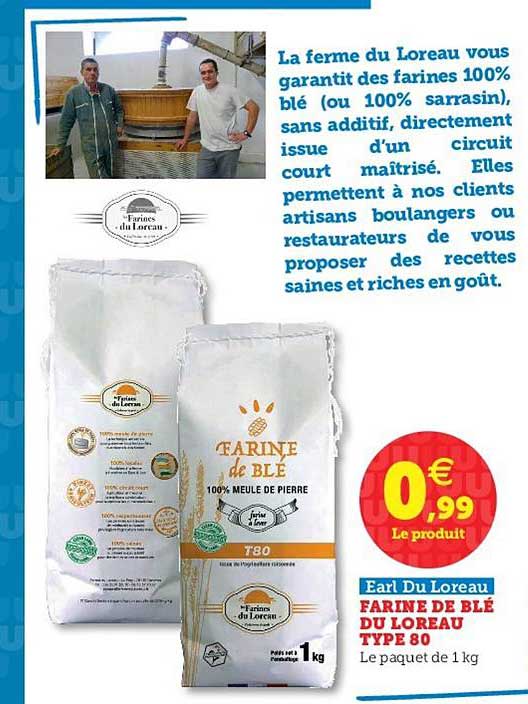 farine de blé du loreau type 80 earl du loreau
