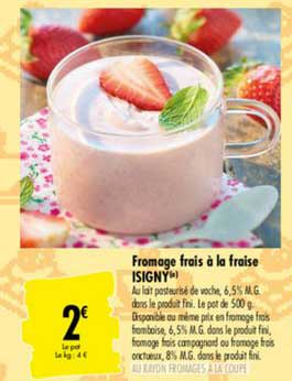 Fromage Frais à La Fraise Isigny