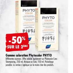 gamme coloration phytocolor phyto