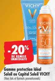 Gamme protection Idéal Soleil ou Capital Soleil Vichy