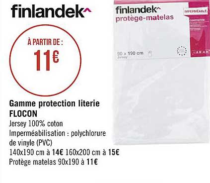 gamme protection literie flocon