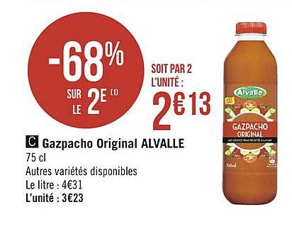 Gazpacho Original Alvalle -68% Sur Le 2e