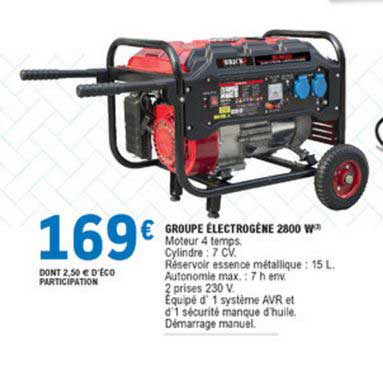 groupe électrogène 2800 w