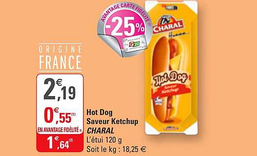 hot dog saveur ketchup charal