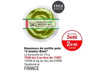 houmous de petits pois l'atelier blini