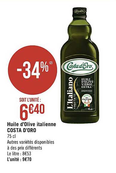 huile d'olive italienne costa d'oro