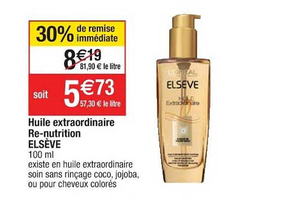 huile extraordinaire re nutrition elsève