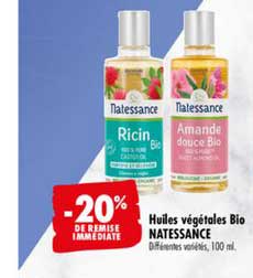 Huiles Végétales Bio Natessance