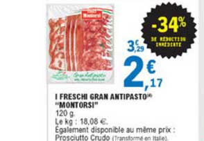 i fresnchi gran antipasto montorsi -34% de réduction immédiate