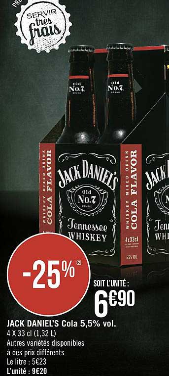 jack daniel's cola 5.5% vol.