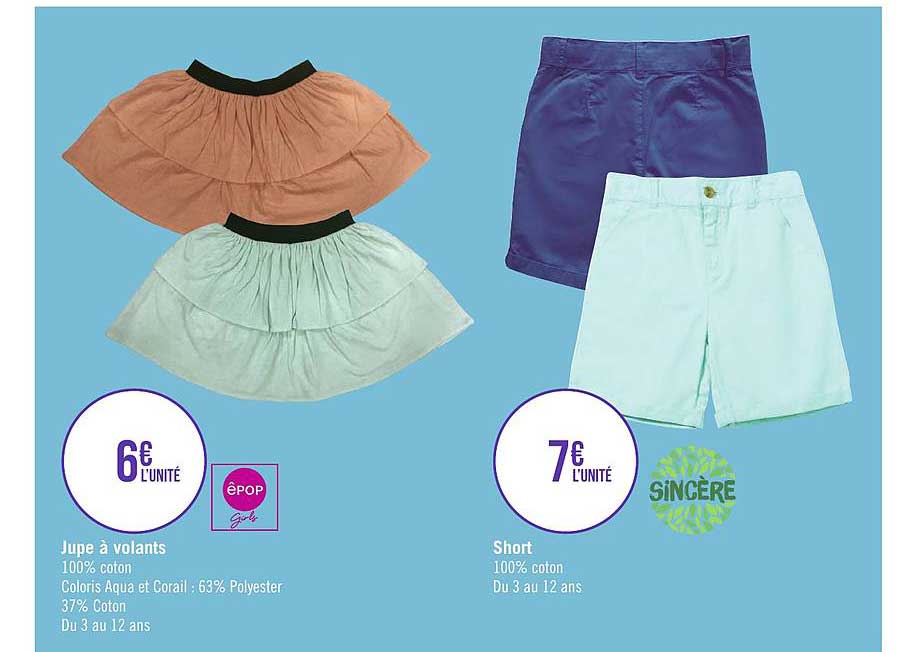 jupe à volant epop short sincère