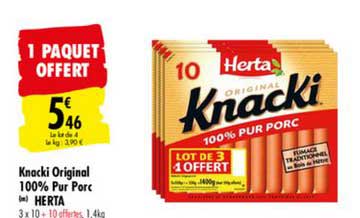Knacki Original 100% Pur Porc Herta