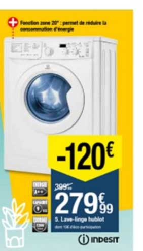 lave linge hublot indesit