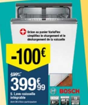 lave vaisselle intégrable