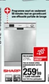 lave vaisselle sharp
