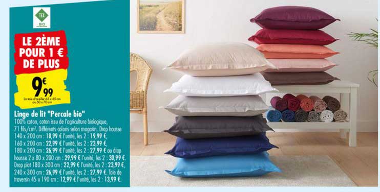Linge De Lit Percale Bio