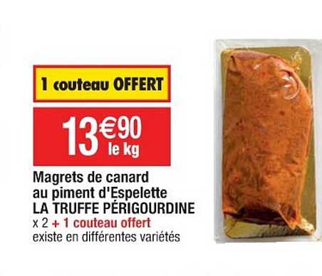 magrets de canard au piment d'espelette la truffe périgourdine