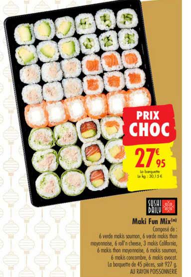 maki fun mix sushi daily
