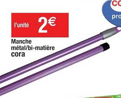 manche métal bi matière cora