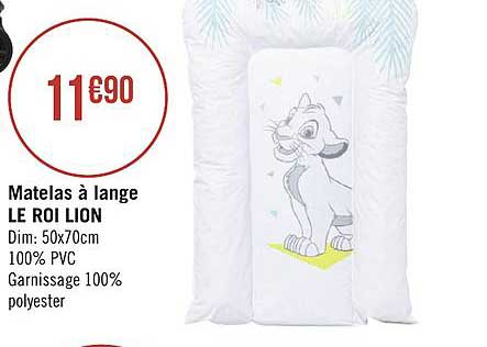 matelas à lange le roi lion