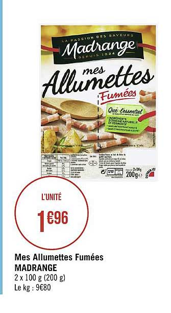 mes allumettes fumées madrange