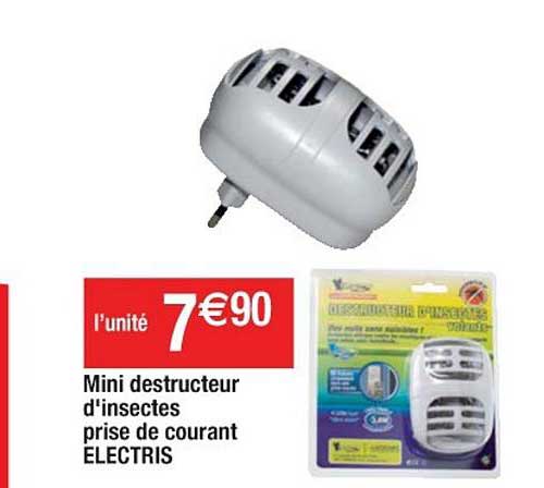 mini destructeur d'insectes prise de courant electris