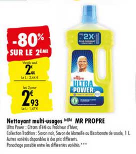 Nettoyant Multi Usages Mr Propre -80sur Le 2eme