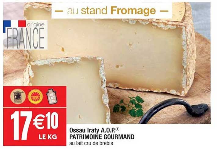 ossau iraty a.o.p. patrimoine gourmand