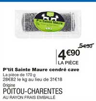 p'tit sainte maure cendré cave