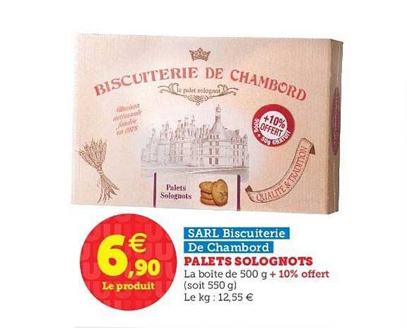 palets solognots sarl biscuterie de chambord